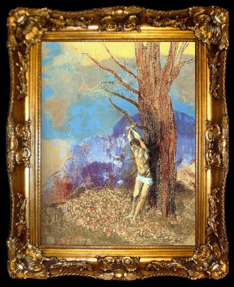 framed  Odilon Redon Saint Sebastian, ta009-2